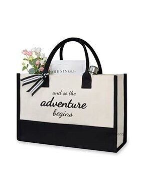 Canvas Tote Bag Bridal Shower Wedding Bride Shoulder Bag